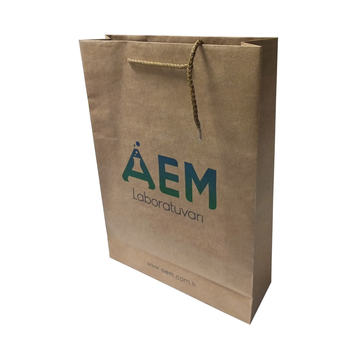 Aem Laboratuvar firması için kraft çanta üretimi, kutucu